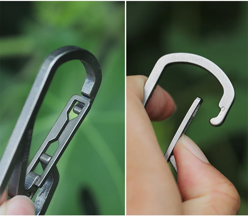 Отдых на природе инструмент рыболовные снасти Quick Release edc Титан карабина