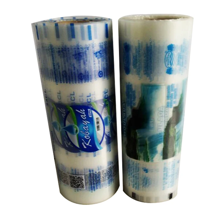 Custom automatic Packing PE film Pouch Film  plastic film roll for water sachet