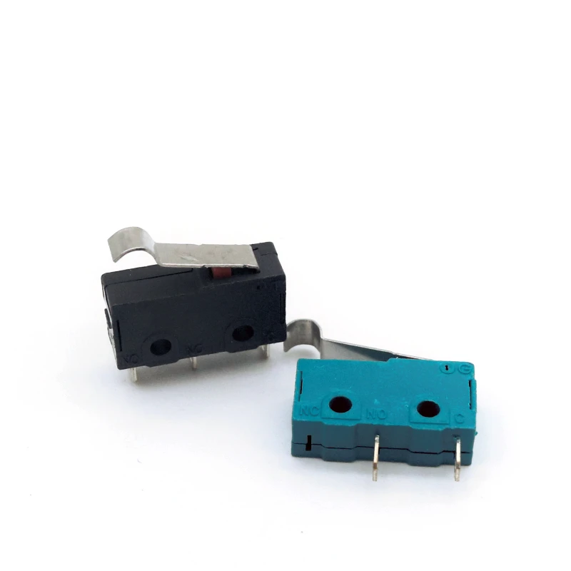 Small micro button switch series 3 pin micro roller handle Micro switch with handle