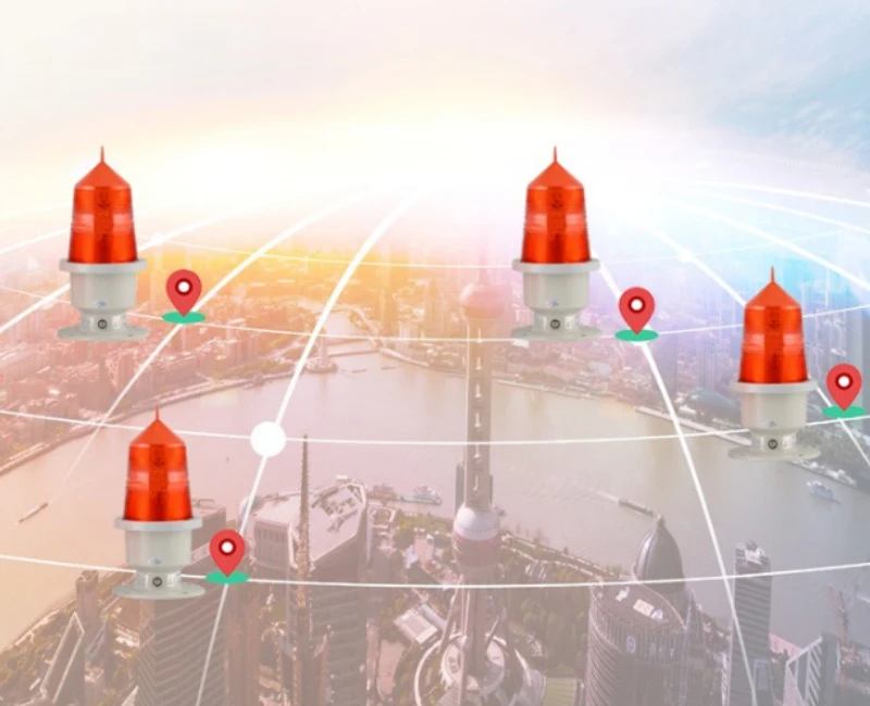 Tower Obstruction Light Navigation Warning Lamp Intensity Aviation Lamp Skyscraper Flash Red Beacon Lights