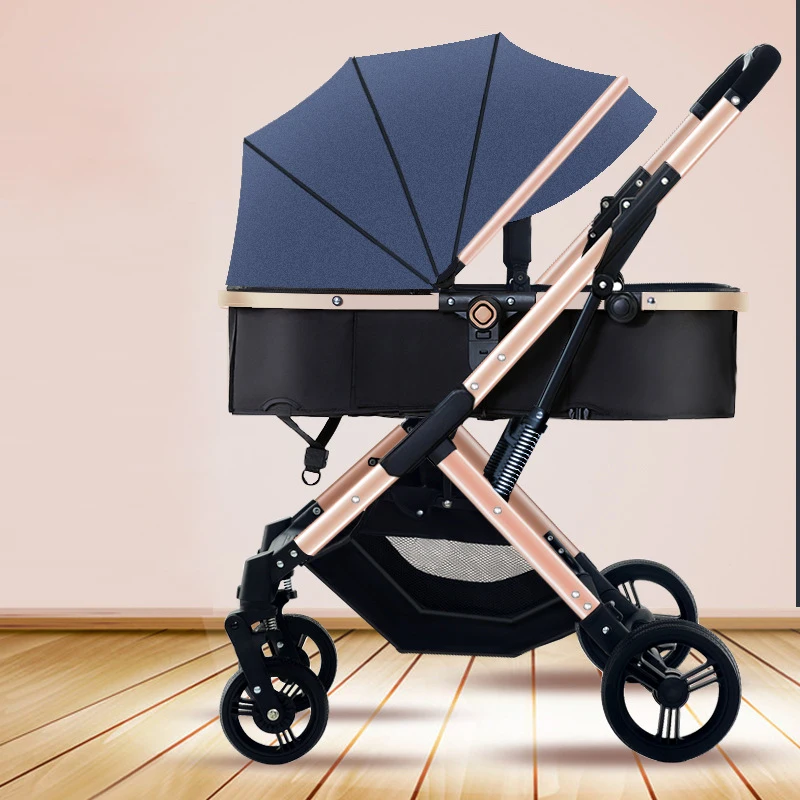 High Quality Baby Stroller Lightweight Convenience Stroller with Canopy Multifunction Two-Way Pushing Stroller 0-3 Years