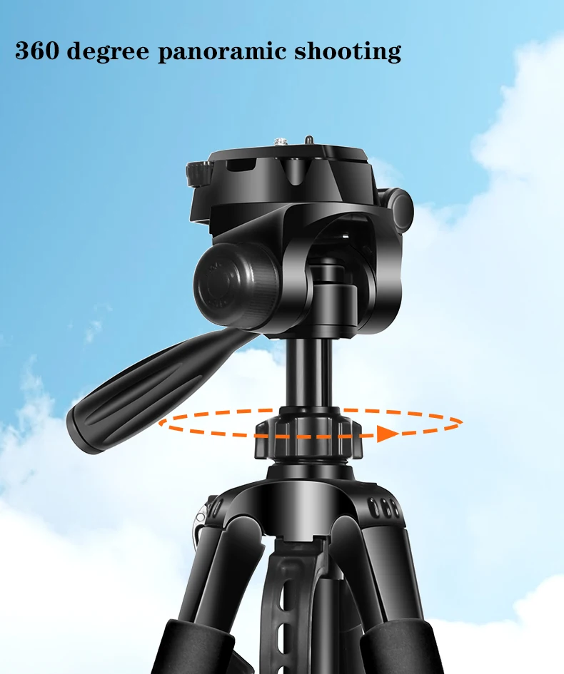 1.4M Phone Tripod Camera Stand Aluminum Dslr Video Camera Universal Stand Professional Outdoor Tripods