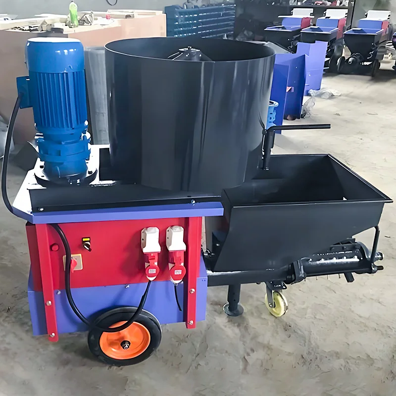 Best Performance House Building Construction Cement Electric Concrete Mortar Mixer Spraying Machine Price