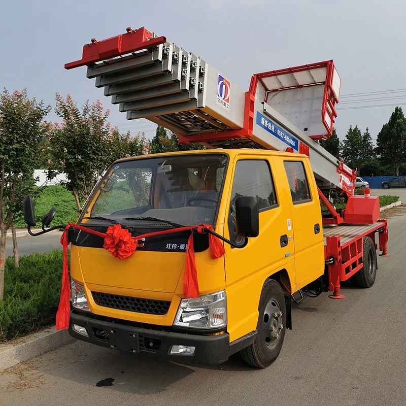 Грузовик с воздушной платформой, грузовик с лестницей 32 м, операционная платформа для грузовика 30 м, грузовик с большой высотой, цена