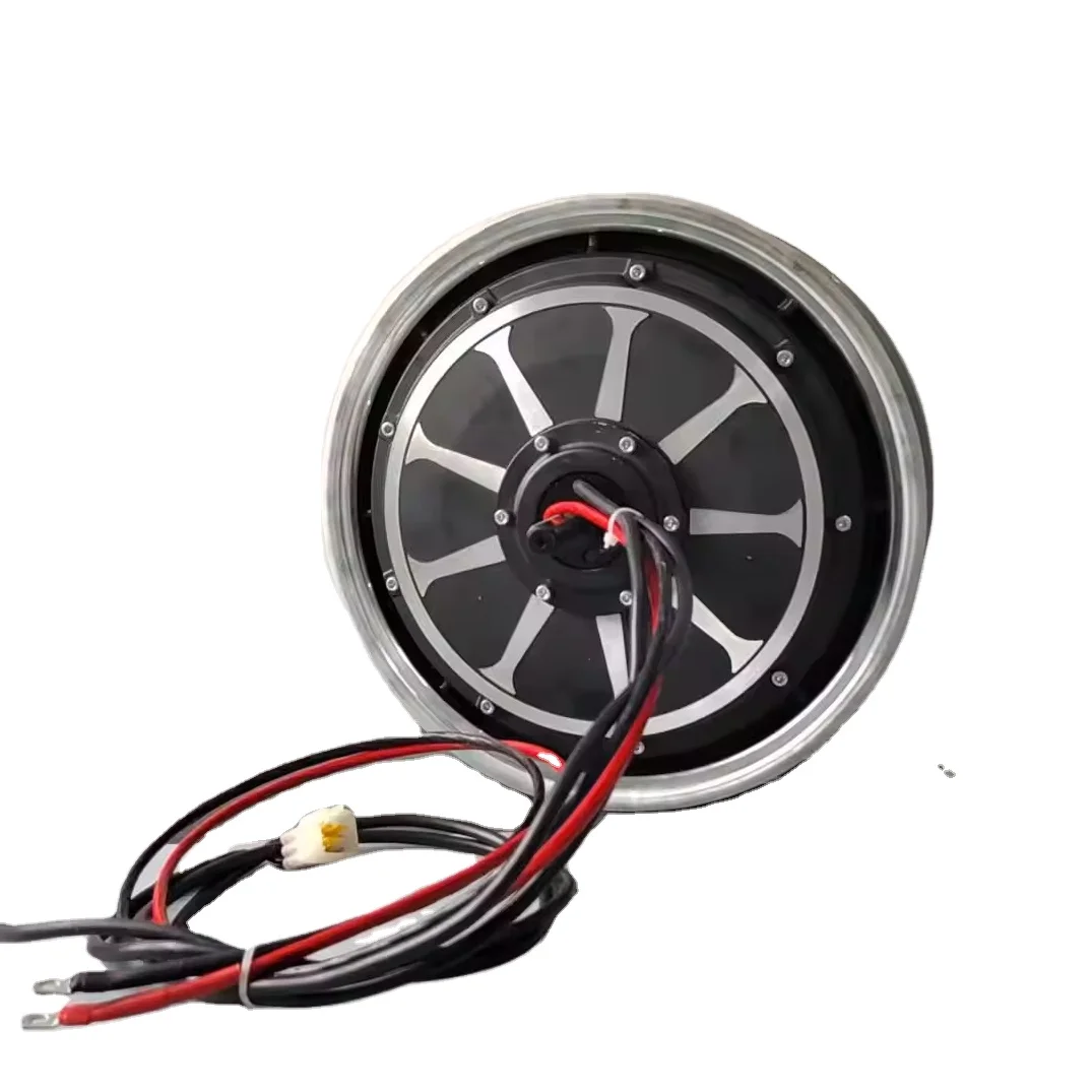 High Power 80kph 12inch Fat Tire 72V E Scooter Hub Motor Cooling Electric Motorcycle Motor 1800-3600w