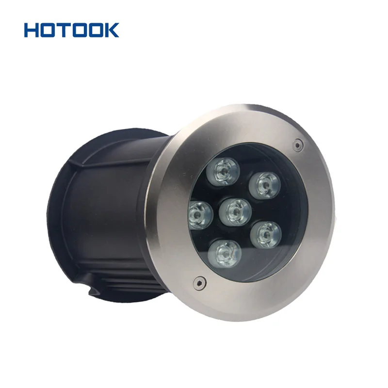 HOTOOK Modern IP68 Waterproof LED Stair Pool Wall Light RGB Remote Recessed Inground Light Outdoor Buried LED Underground Lights