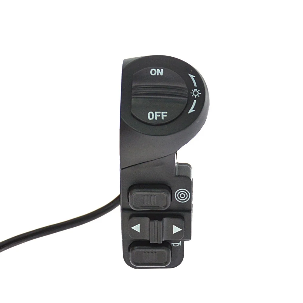 Light Switch  Electric Scooter Handlebar Switch Turn Signals On/Off Horn Push Button Light Switch For E-Bike