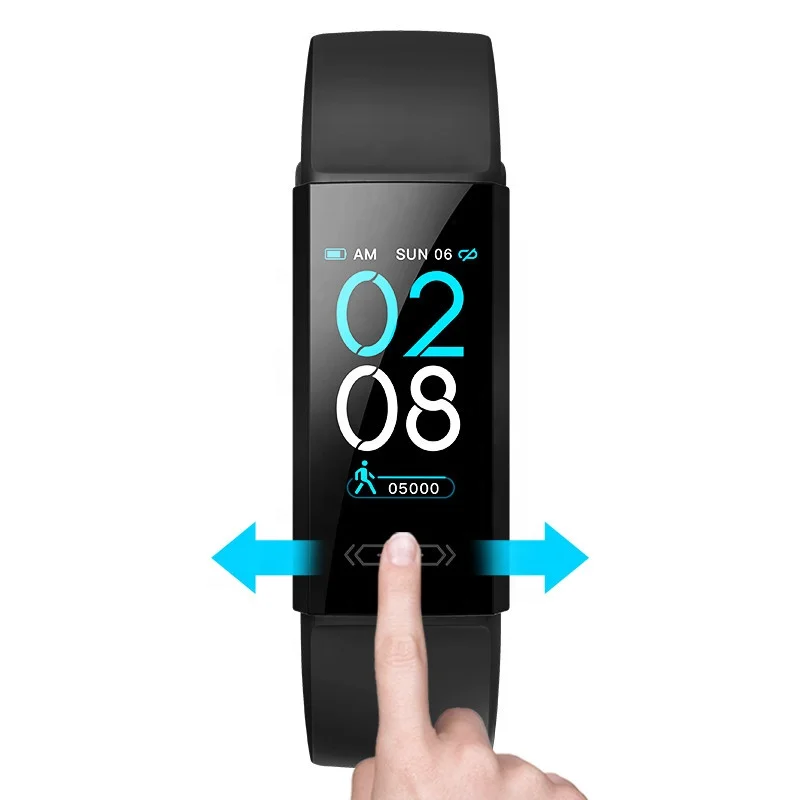 Смарт-браслет V100S с контролем сердечного ритма и датчиком температуры смарт-спортивный Шагомер Смарт-браслет