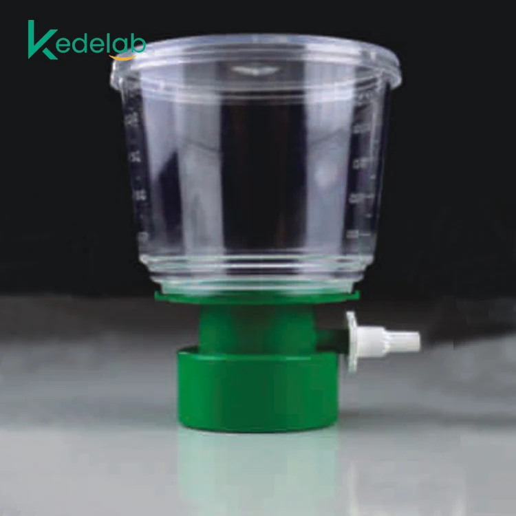 Lab Disposable Sterile Bottle Top Vacuum Filters 0.10um 0.22um 0.45um