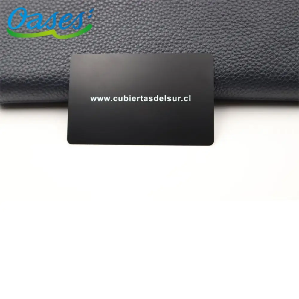 Low MOQ Matt Black Smart Programmed RFID Metal NFC Card