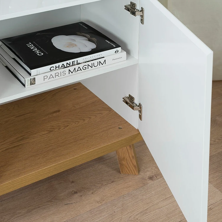 Modern Design Bedroom Furniture Wooden Chest of Drawers with 3 Door Cheap MDF Wooden Chest Drawers Cabinet