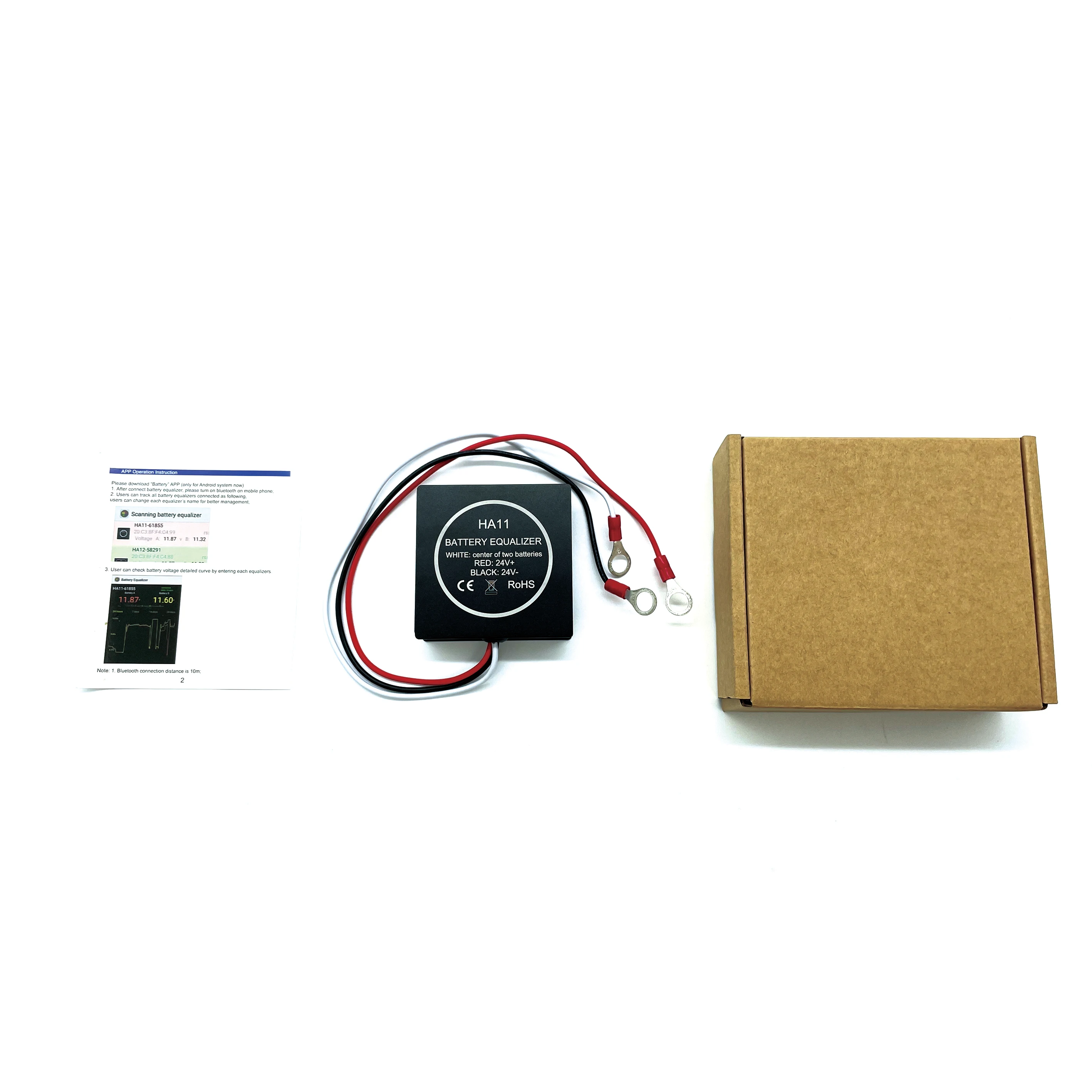 Wireless Blue tooth Battery Equalizer with developed APP voltage display