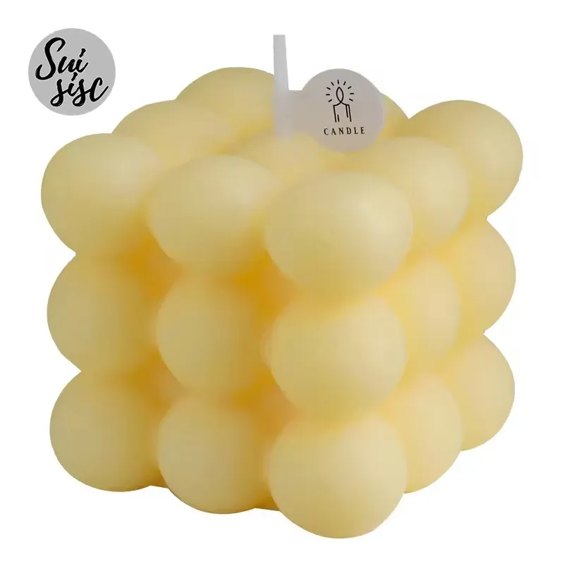 Hot Selling Small Candles Wedding Gifts Set Flower Teddy Bear Lavender Roman Aromatic Pink Bubble Soy Scented Mini Candles