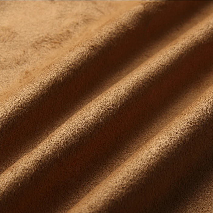 100%Polyester Warp Knitting Solid synthetic micro faux  4 way stretch Suede  Fabric for upholstery  sofa shoes