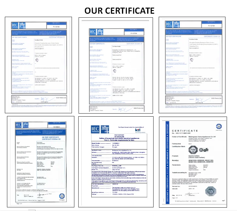 our certificaton