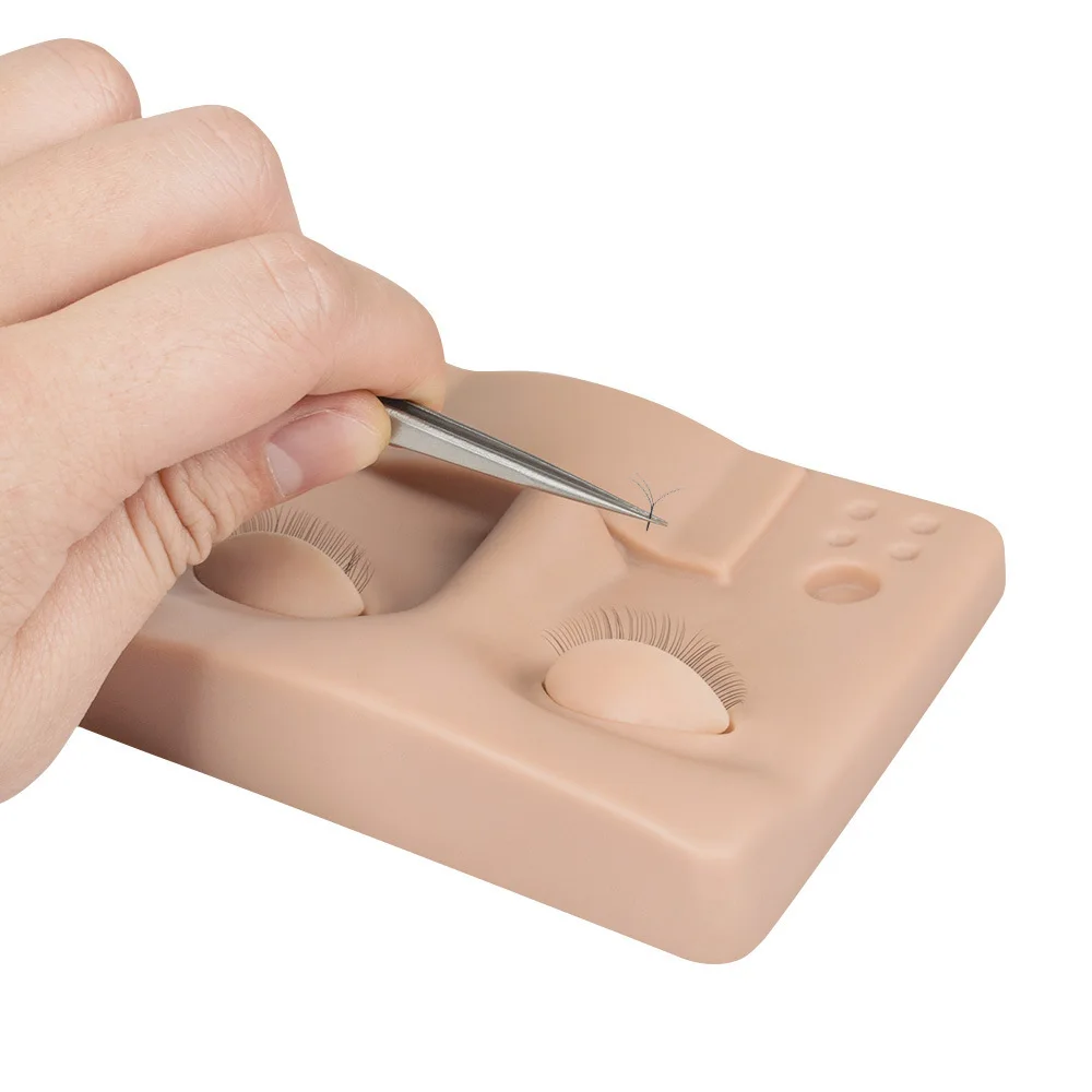 Custom Logo Advance Lash Extension Training Practice Mannequin Silicone Eyelash Extension Training Mannequin Head