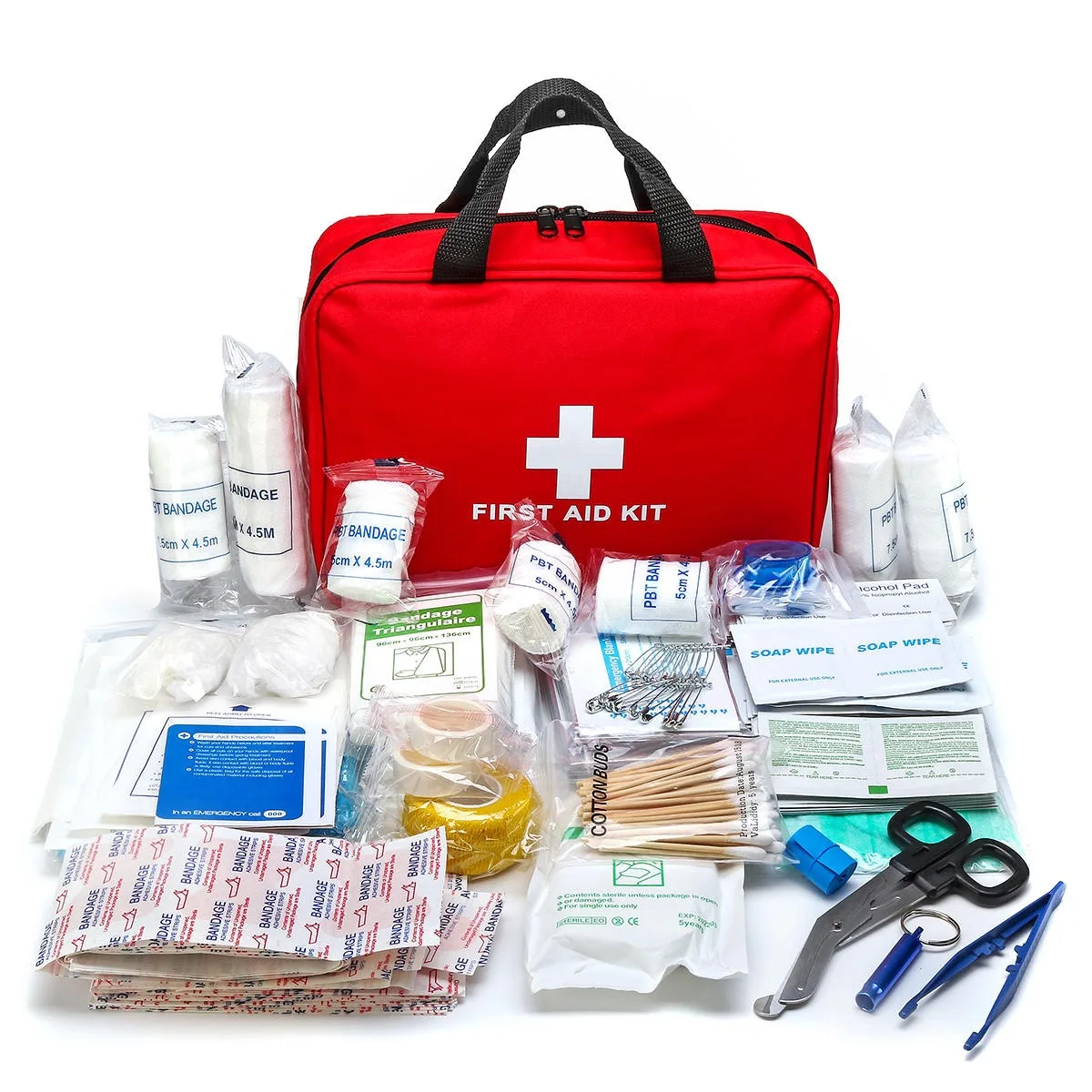 First Aid Kit Waterproof Portable Essential Injuries Medical Emergency Equipment Survival Kits for Car Kitchen Camping