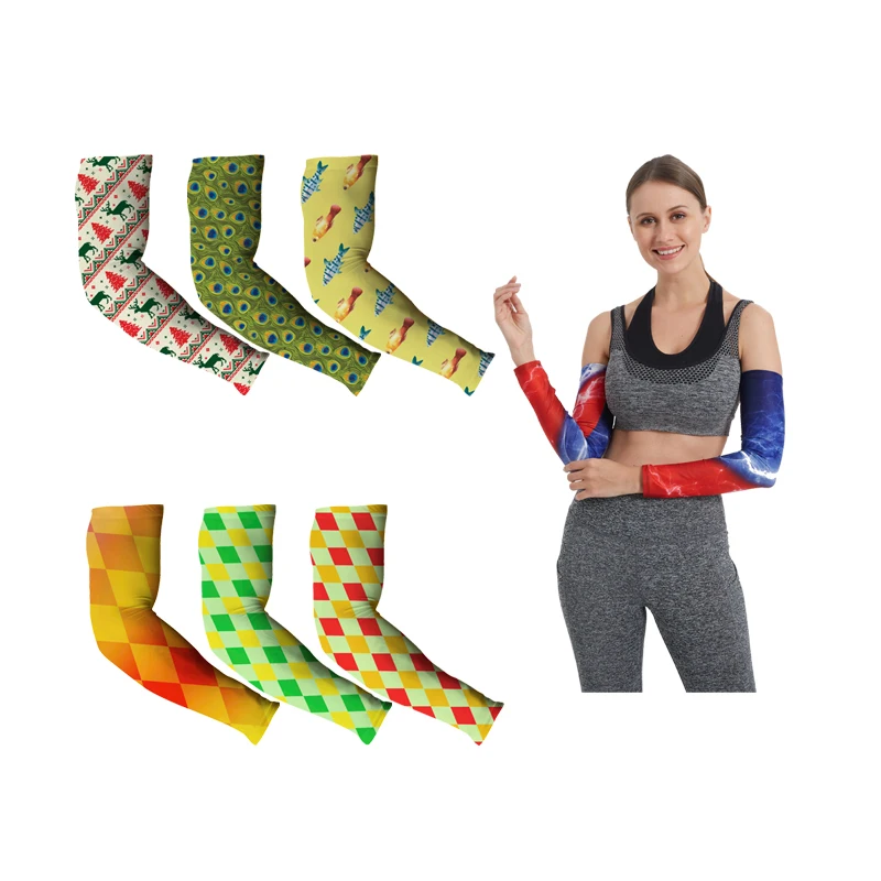 Custom Compression Arm Sleeves Breathable Oversleeve Wholesale Anti UV Sun Protection High Quality Armsleeve