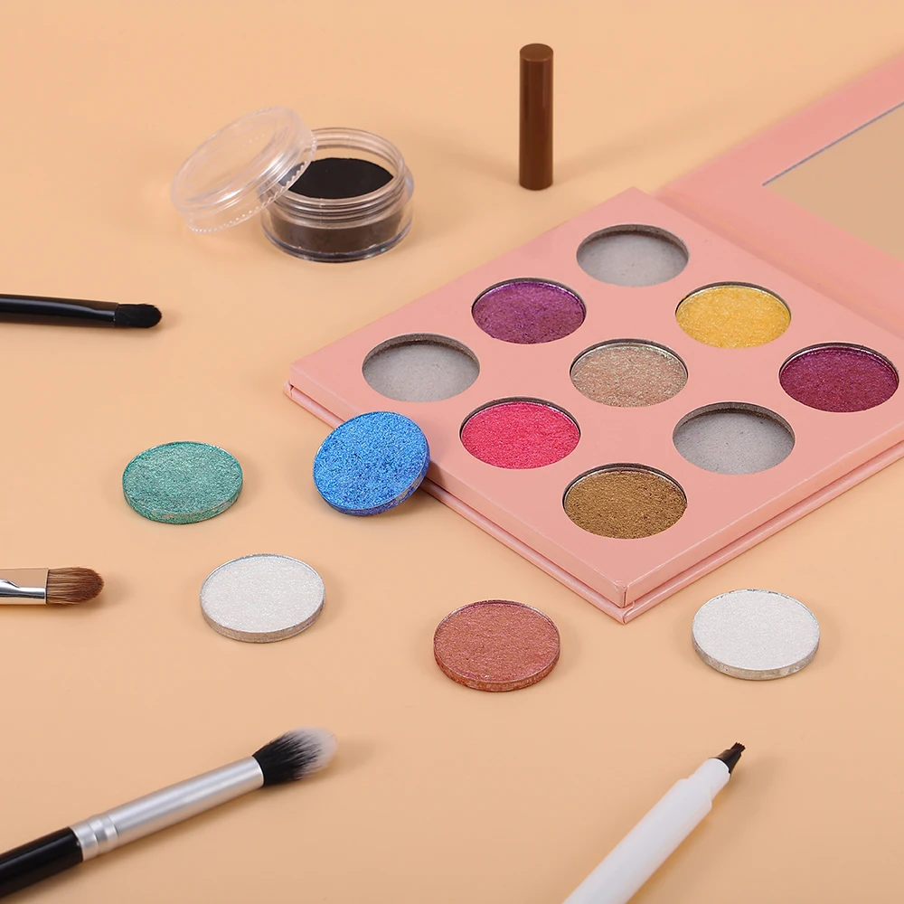 Private Label DIY Vegan Eyeshadow Chameleon Metallic Luminous Finish Single Eyeshado chrome eye shadow