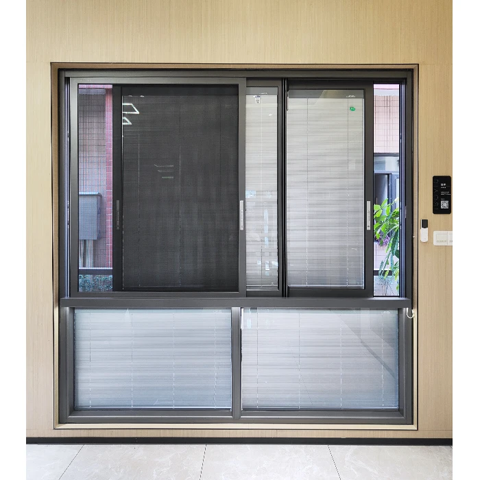 Hihaus smart powder coated architectural double glazed sliding aluminum windows