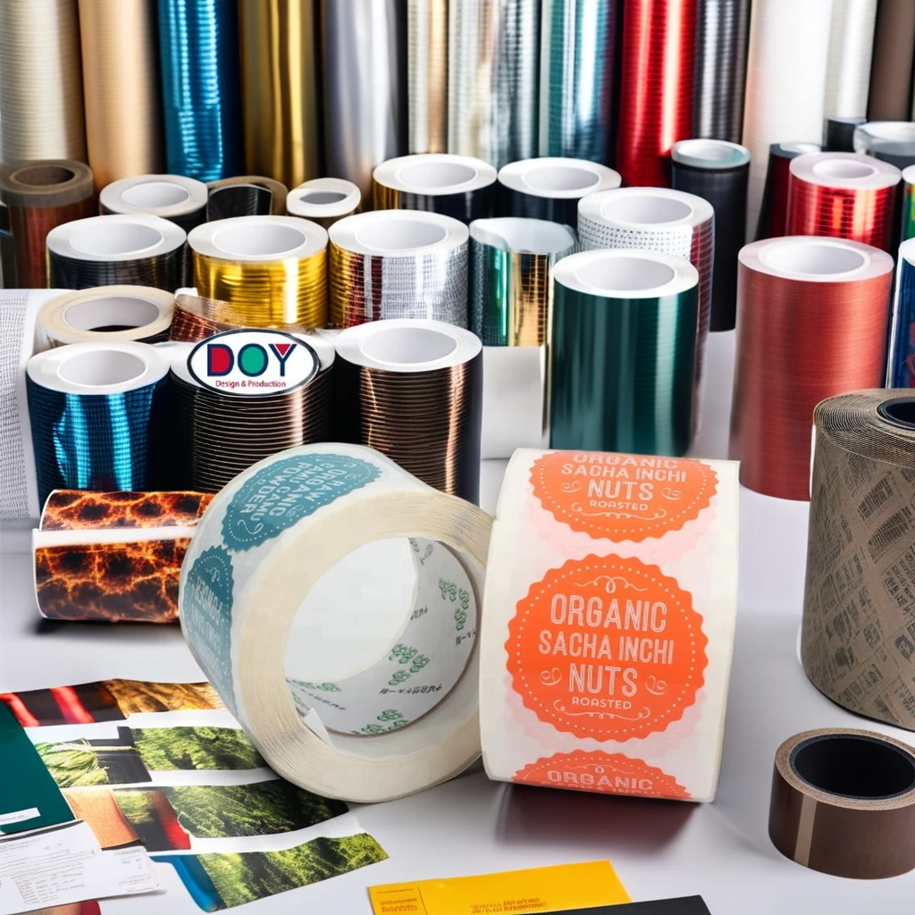 500 Stick/ roll Label Baking Seal Gift decorative self-adhesive flower printing logo multi-lift custom packaging sticker