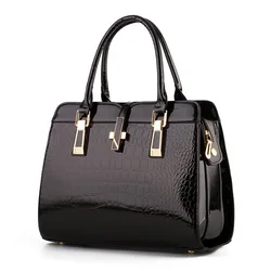 GHB005 High Quality Crocodile Pattern Fashion PU Leather Custom Bags Women Handbags Ladies Women Bag