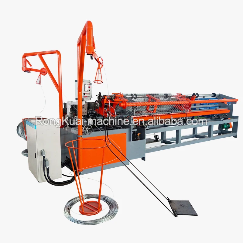Chain Link Fence Machine ,uses Taiwan Delta servo motor+planetary Reducerto feed wires.