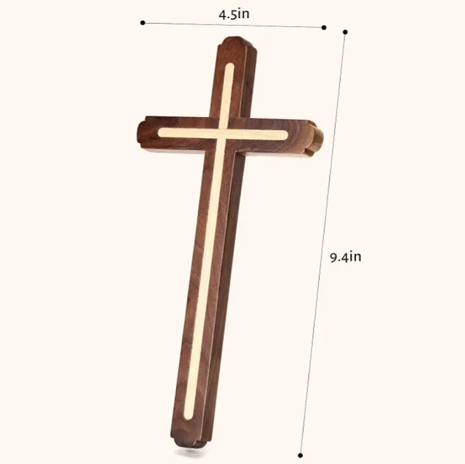 Wall Hanging Jerusalem Holy Spirit Decor Christian Catholic Religious Wood Christian Cross