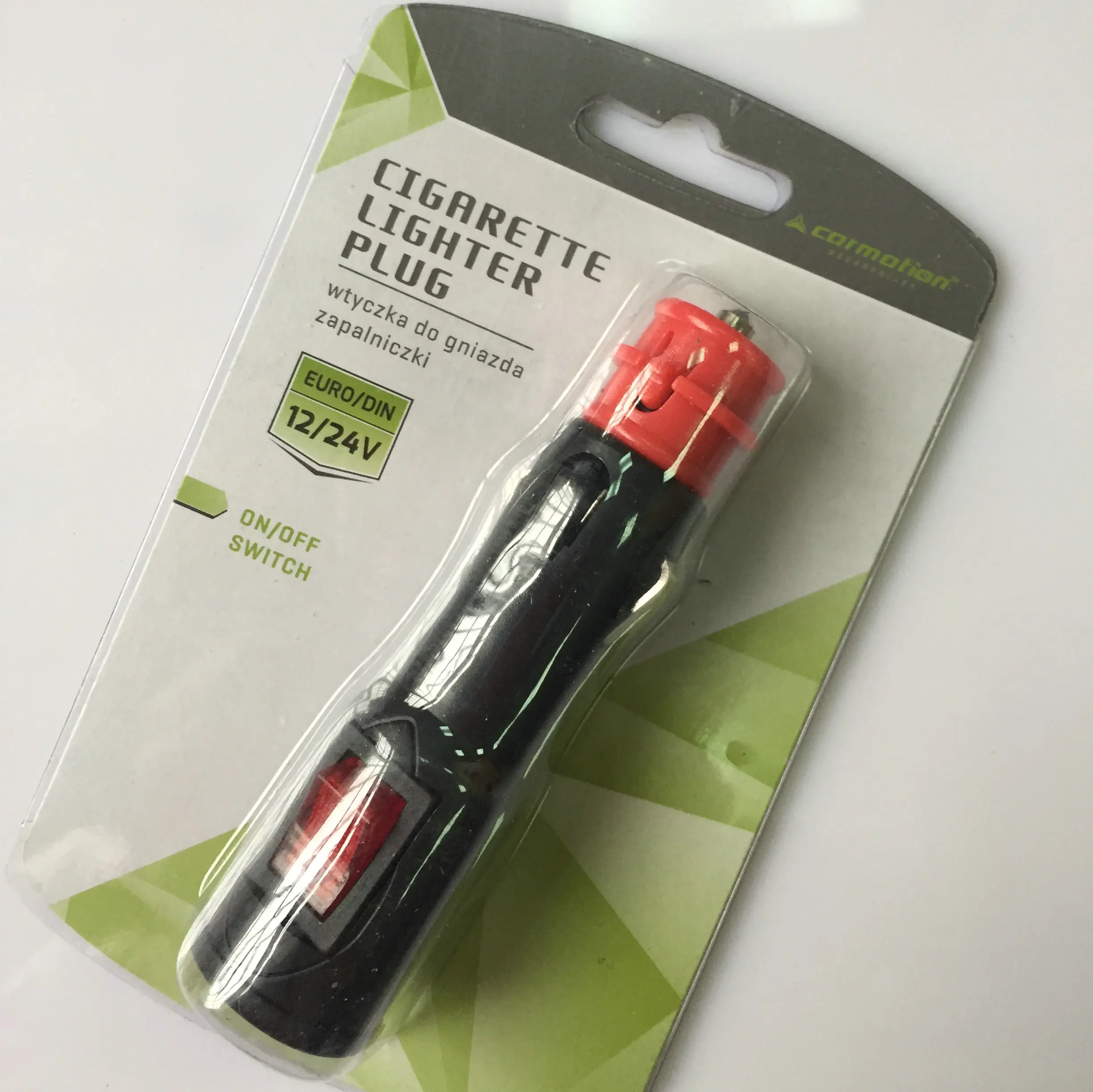 12V 24V auto car cigarette lighter plug switched