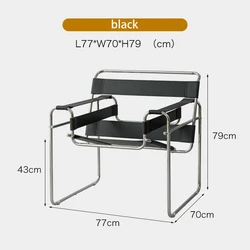 2022 Новое поступление современное простое минималистичное кресло для гостиной из нержавеющей стали кожаное кресло для отдыха дизайнерское кресло