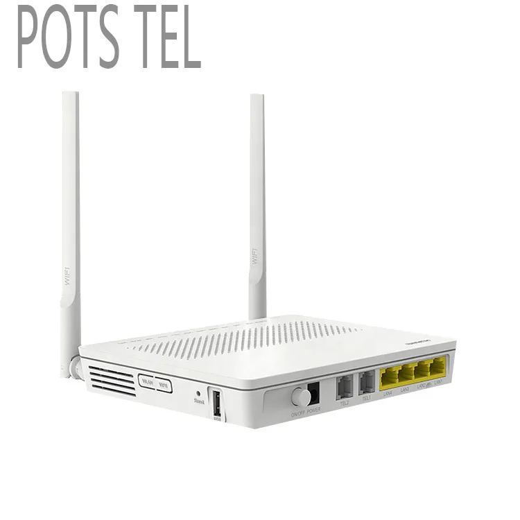 Оптоволоконная терминальная сетевая система (Ftth) Link Onu Xpon Gpon Sc/Upc Wifi Hg8245 4Fe + 2 кастрюли + 1USB + Wifi Gpon Onu Ont