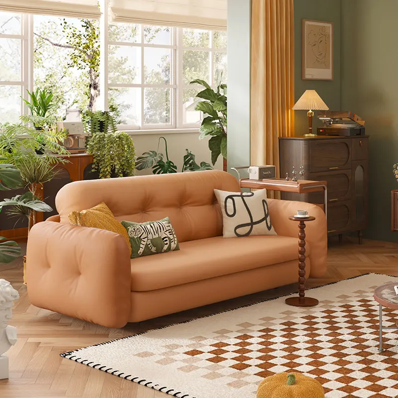 Leisure  fabric breathable sleeper couch pull out  2 in 1 living room storage modern sofa bed