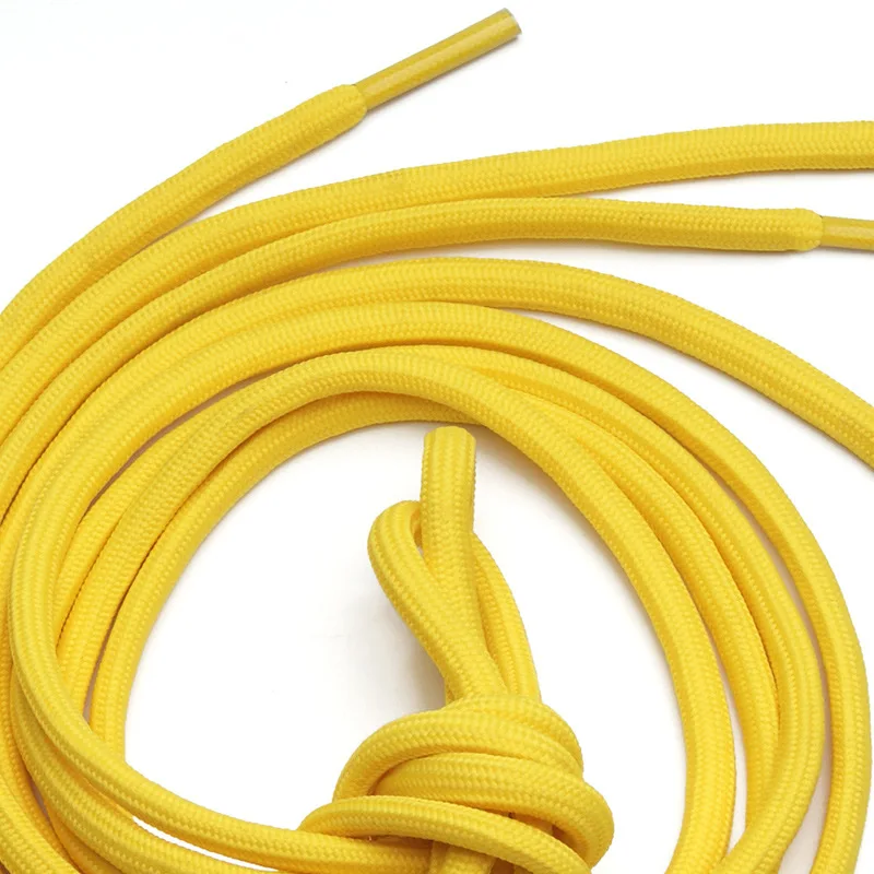 OEM custom polyester cord colored Round draw cords hoodie string rope drawstring drawcord for cloth with metal tips