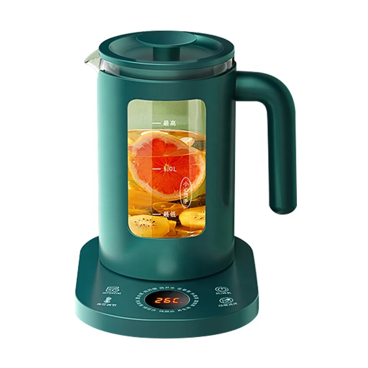
New arrival 1.5L multifuction glass kettle digital glass kettle with 10 cooking function electric glass health pot 