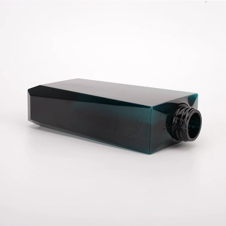 Factory Price Customized 500ML 16.7oz Square Clear Male Lotion Bottle Decorative Shampoo Bottles for Men Shower