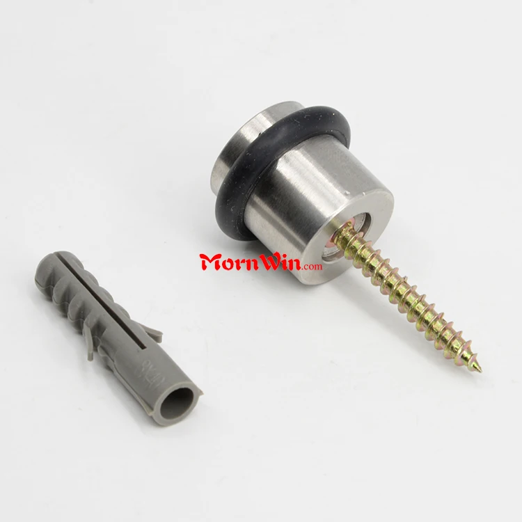 round stainless steel door stopper