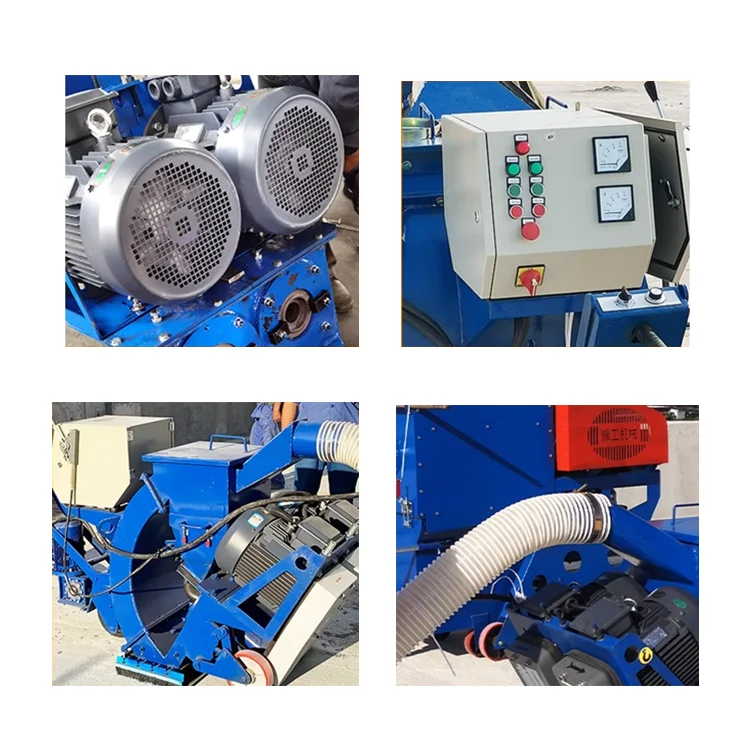 Mobile Road Shot Blasting Machine  Small Hand-supported Steel Plate Rust Removal Machine Bridge Ground Wool Drawing Machine