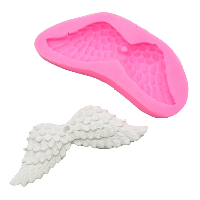 key chain mould silicone angel wings medical elbem keychain mold for resin crafts diy Fondant cake chocolate mold