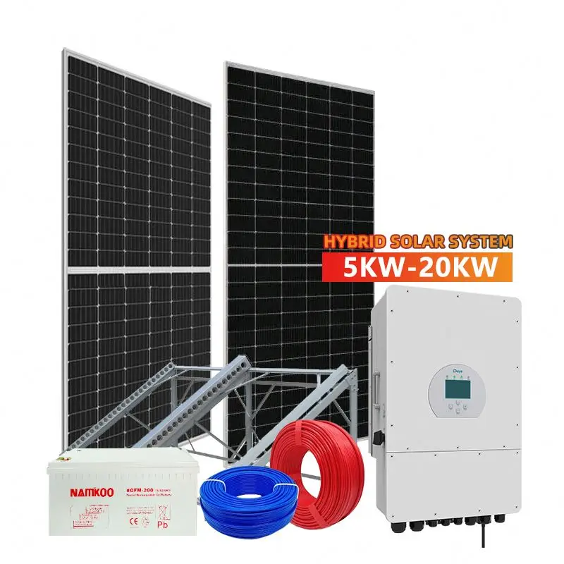 Best Price 10 Kw Solar System Off Grid Hybrid Deye Inverter 10 Kw Solar Hybrid Complete System