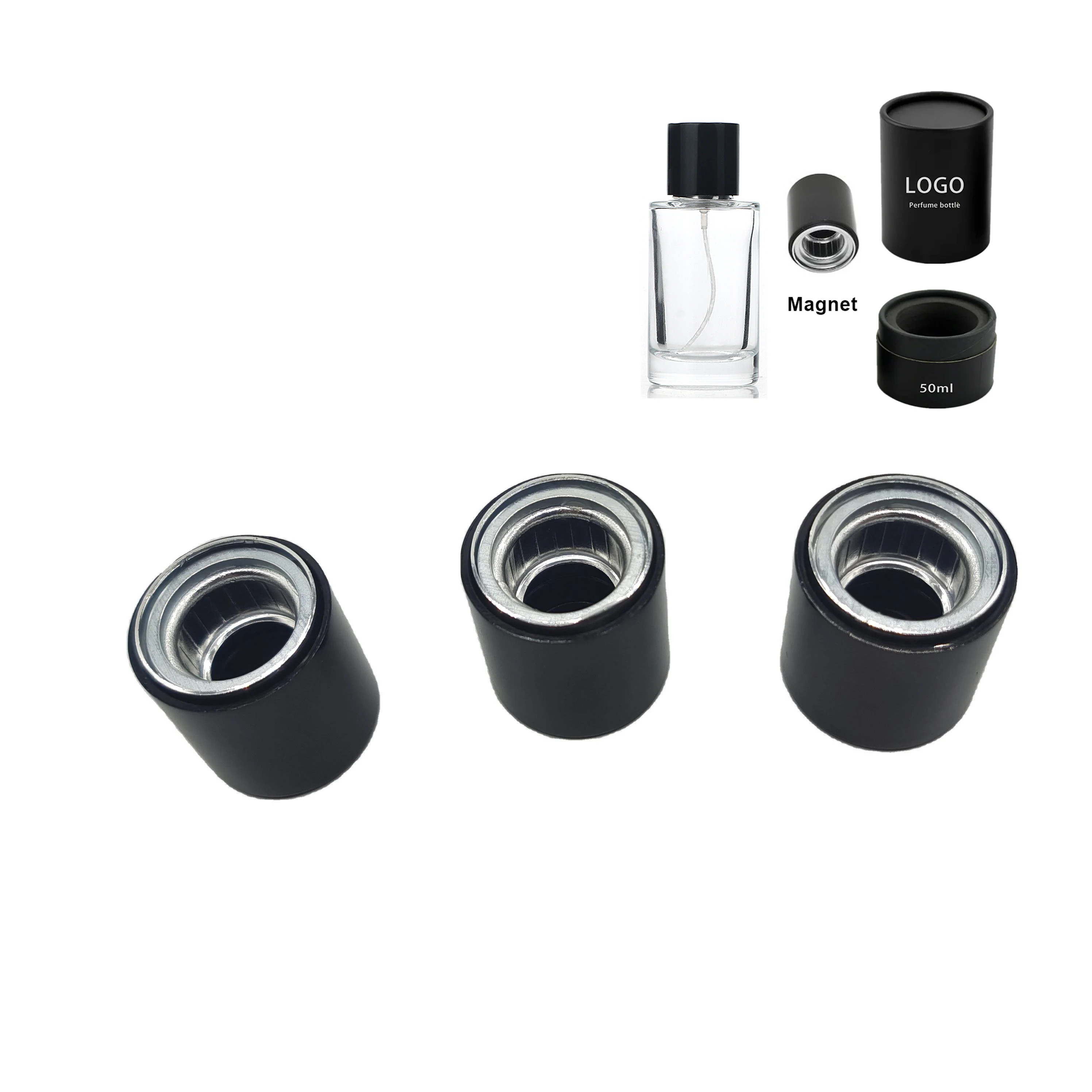 Wholesale High -grade Weighted Positioning Magnetic Cap Perfume Bottle  Fea 15mm For Glass Perfume Bottle Package