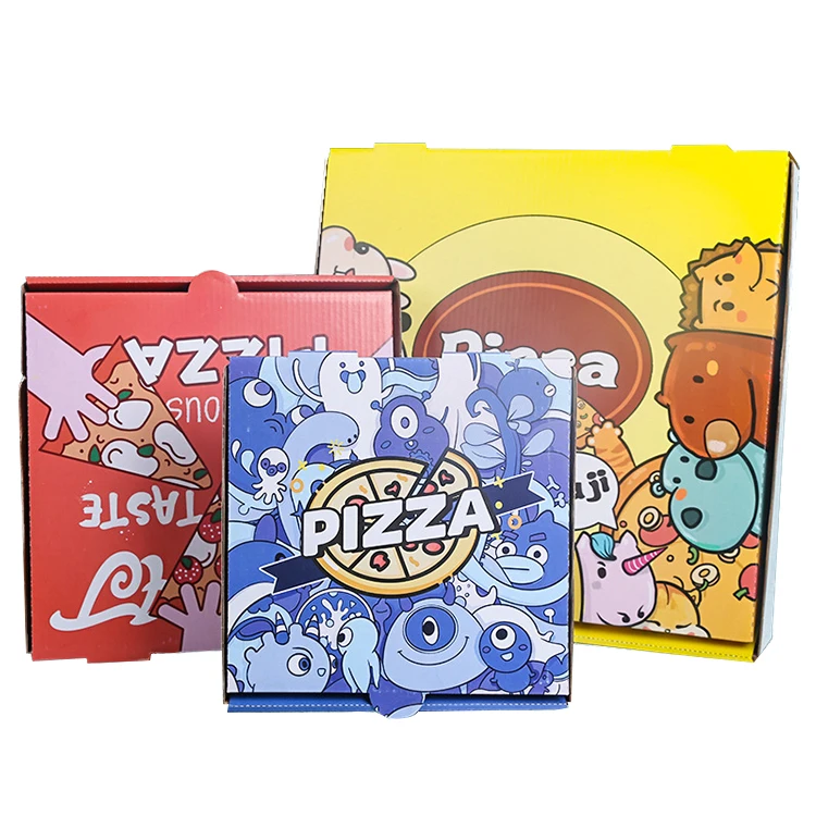 10 12 15inch All Size Cheap Corrugated Pizza Packaging High Quality Takeaway Food Box