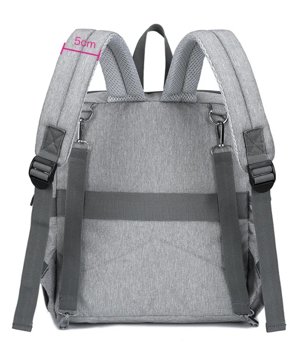 New Custom Logo Multifunctional Nylon Waterproof  Nappy Changing Bag Mummy Backpack Baby Diaper Bag