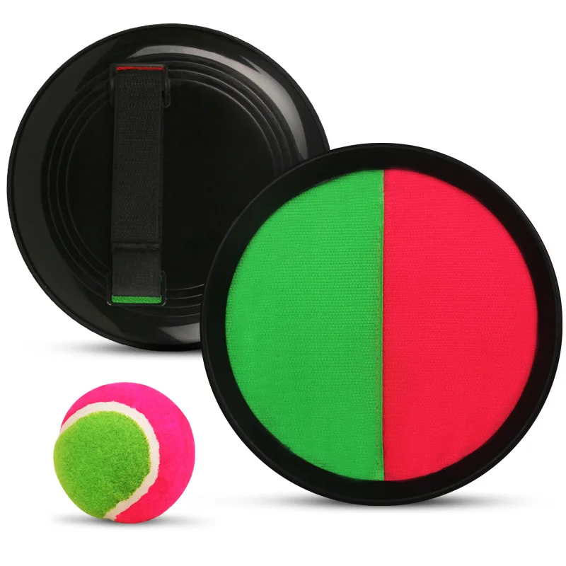 Outdoor sports beach ball catching games toy paddle sticky target catch ball and toss game set