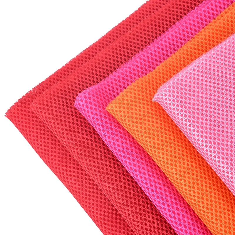 Breathable 100 Polyester 3d Air Mesh Fabric For Chair Shoes Sofa Mattress 3d Spacer Air Mesh Fabric