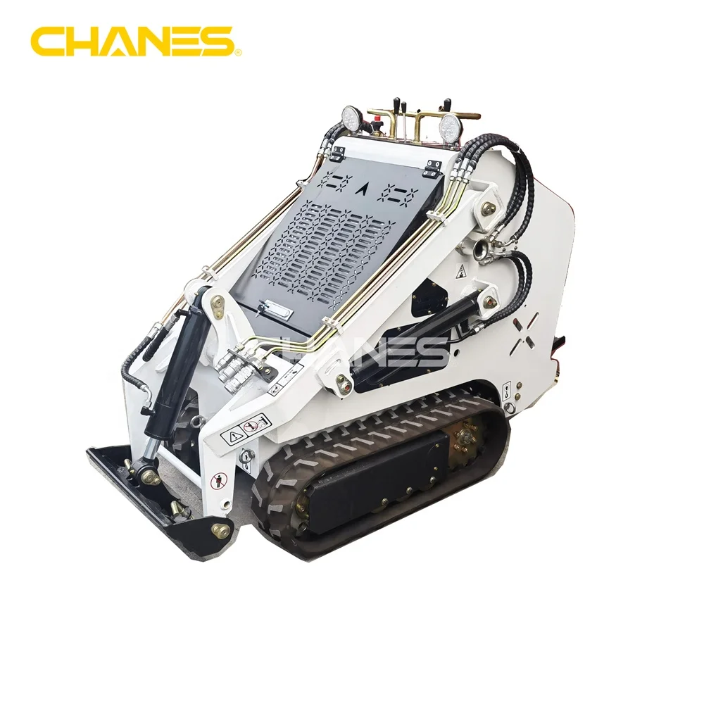 Big promotion! 23hp gasoline petrol power mini skid steer loader on tracks ready to ship!