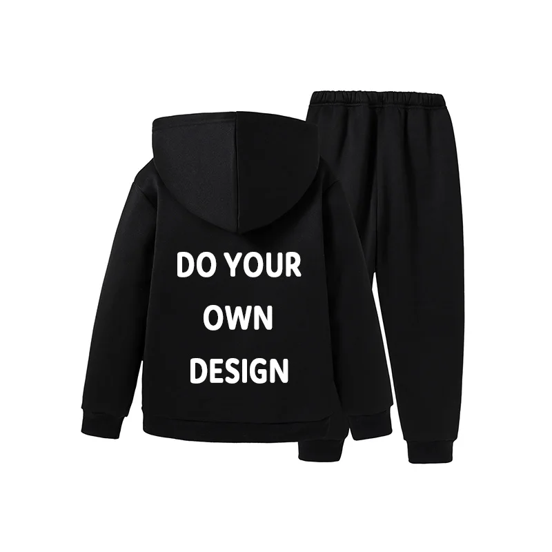 OEM ODM Custom Tracksuit High Quality Sets Tracksuits For Men Custom Logo Sublimation Blank Sport Hoodies Tracksuit For Kids