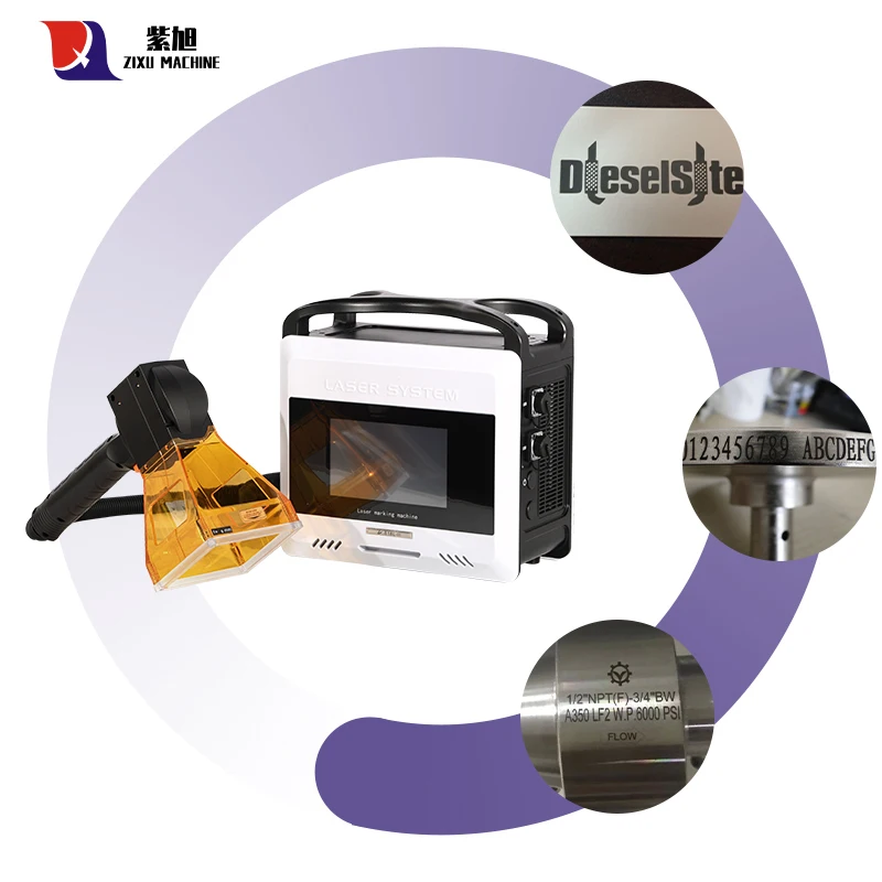 ZIXU Handheld Portable Mini Laser Battery Type Marking Machine 20W 30W 50W Fiber Laser Marking Machine