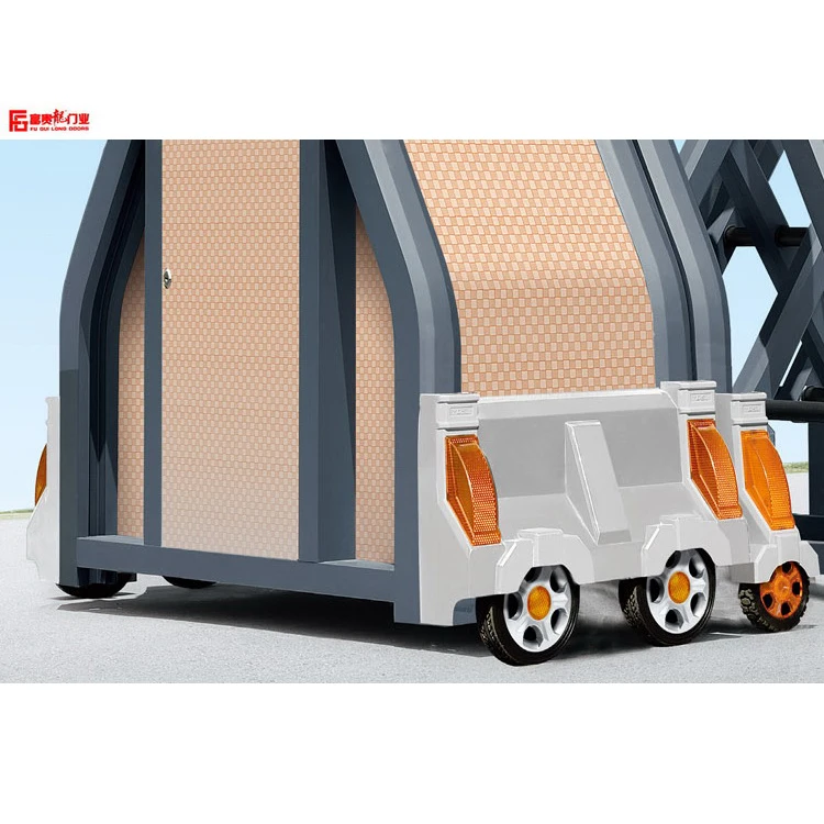 
Hot sale retractable gates sliding door motor gate aluminum trackless folding gate by motor operated 
