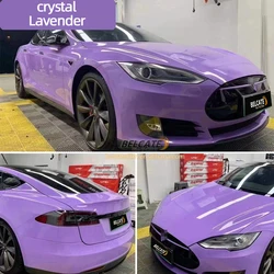 Оптовая продажа с завода, 1,52*18 м, прозрачная Лаванда, автомобильная пленка, виниловые наклейки для автомобиля