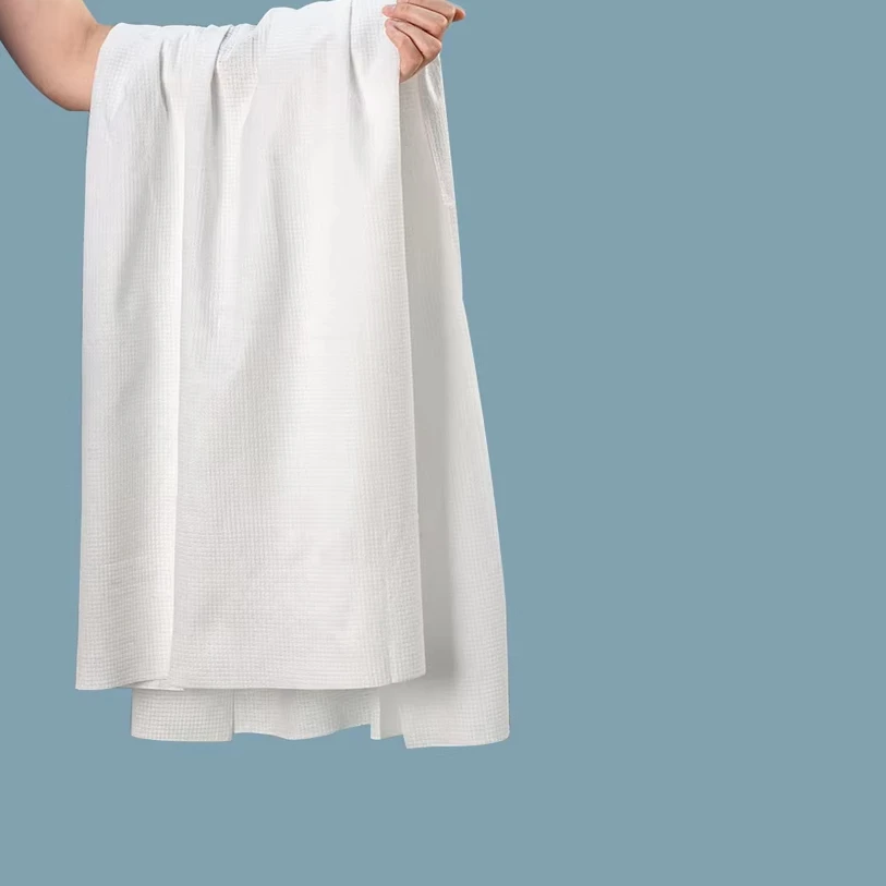 Высококачественное толстое 100% искусственное одноразовое нетканое полотенце для волос с жемчугом быстросохнущее сжатое и обычное банное